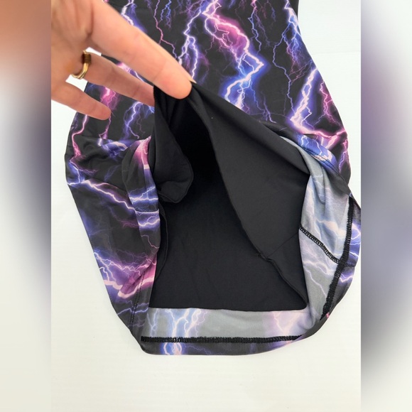 DOLLS KILL CURRENT MOOD MESH LIGHTNING LONG SLEEVE DRESS SIZE SMALL - Picture 5 of 9